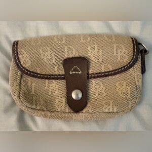 NOT FOR SALE Vintage Dooney & Bourke Monogram Canvas Mini Pouch USA